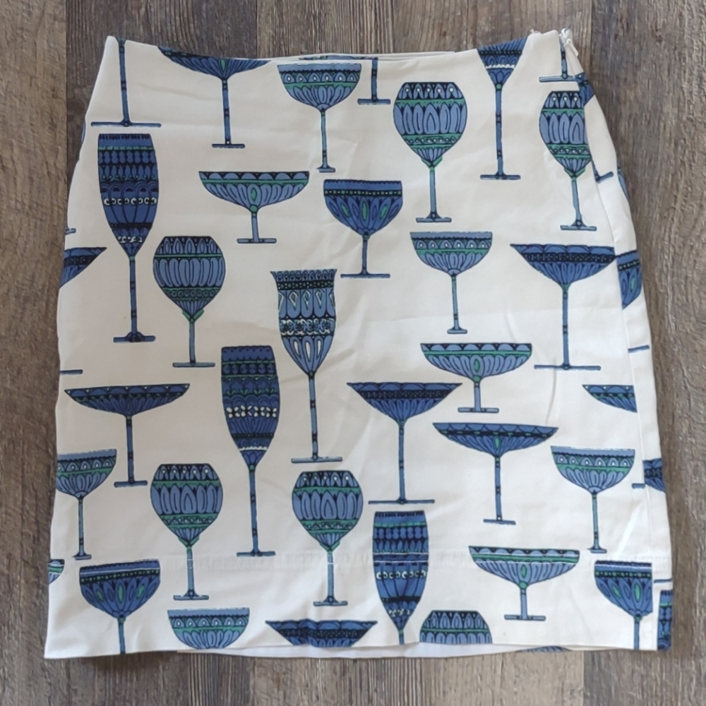 Talbots Cocktail Glass Skirt